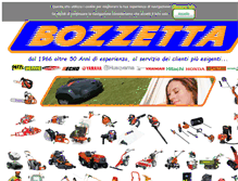 Tablet Screenshot of bozzetta.com